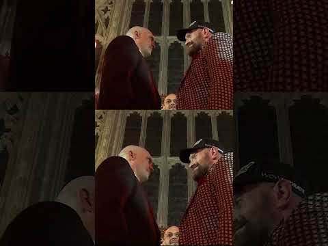 Tyson Fury tickles Usyk 😂