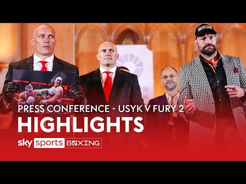 HIGHLIGHTS! Usyk & Tyson Fury's rematch press conference 🗣️