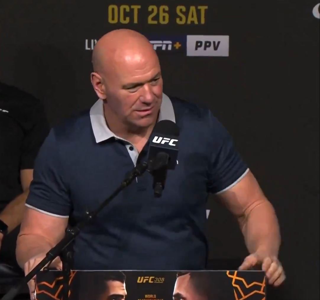 UFC Fan Asks Dana White for Contract During Press Conference