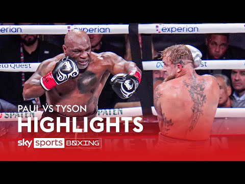 Jake Paul vs Mike Tyson: Highlights from blockbuster showdown