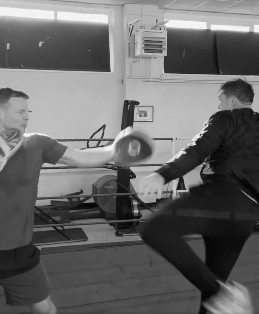 Darren Till Threatens to Kick Tommy Fury in the Face During Boxing Match