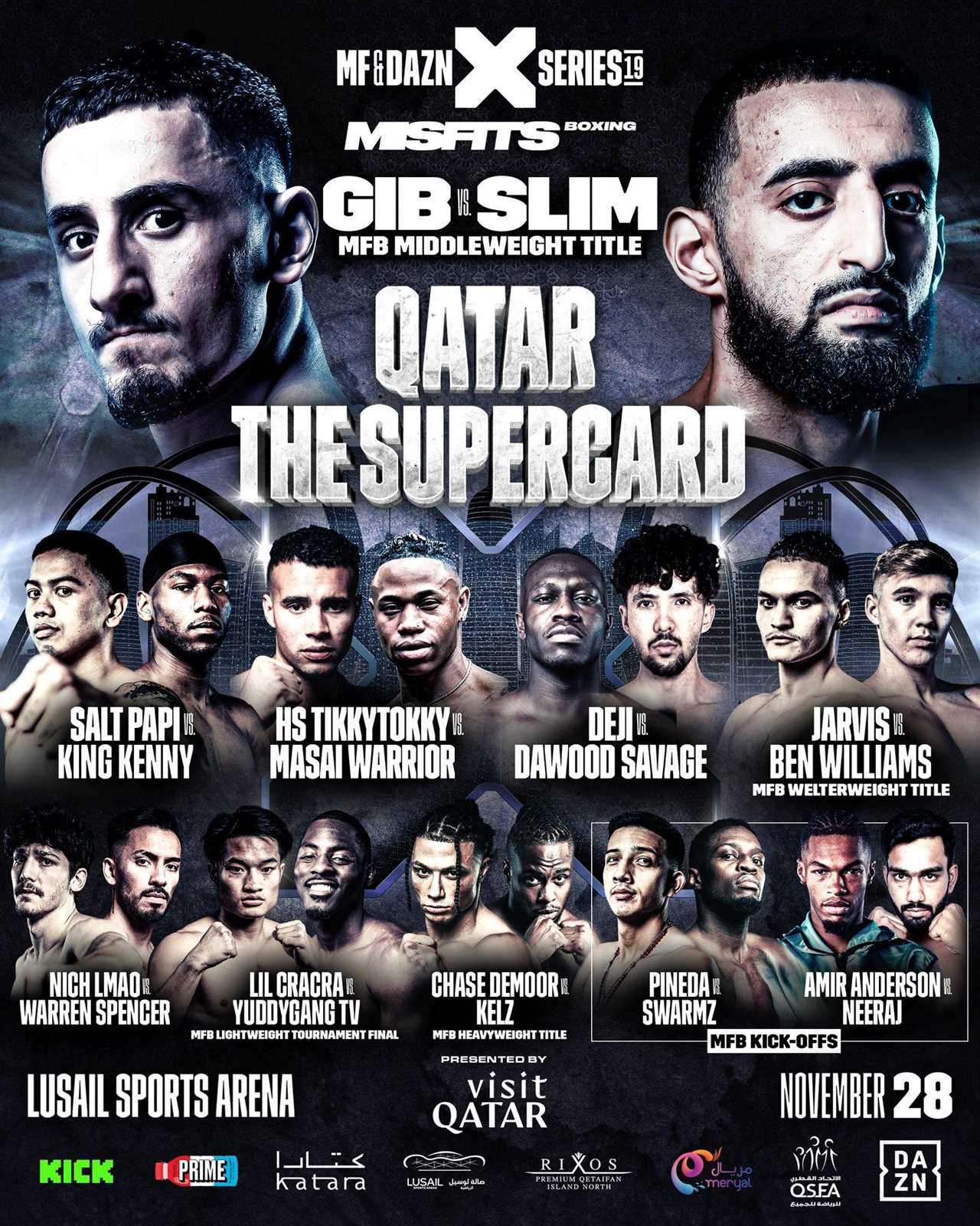 HSTikkyTokky vs Masai Warrior: Date, TV Channel, Fight Time, and Live Stream for Mega Misfits Qatar Supercard