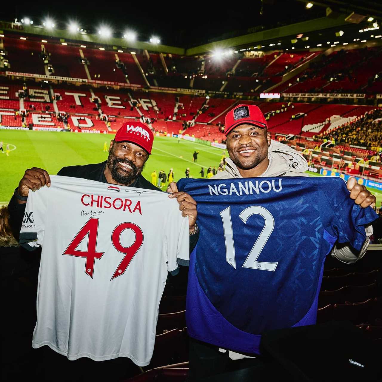 Heavyweight Stars Derek Chisora and Francis Ngannou Tease Potential Bout After Meeting at Old Trafford