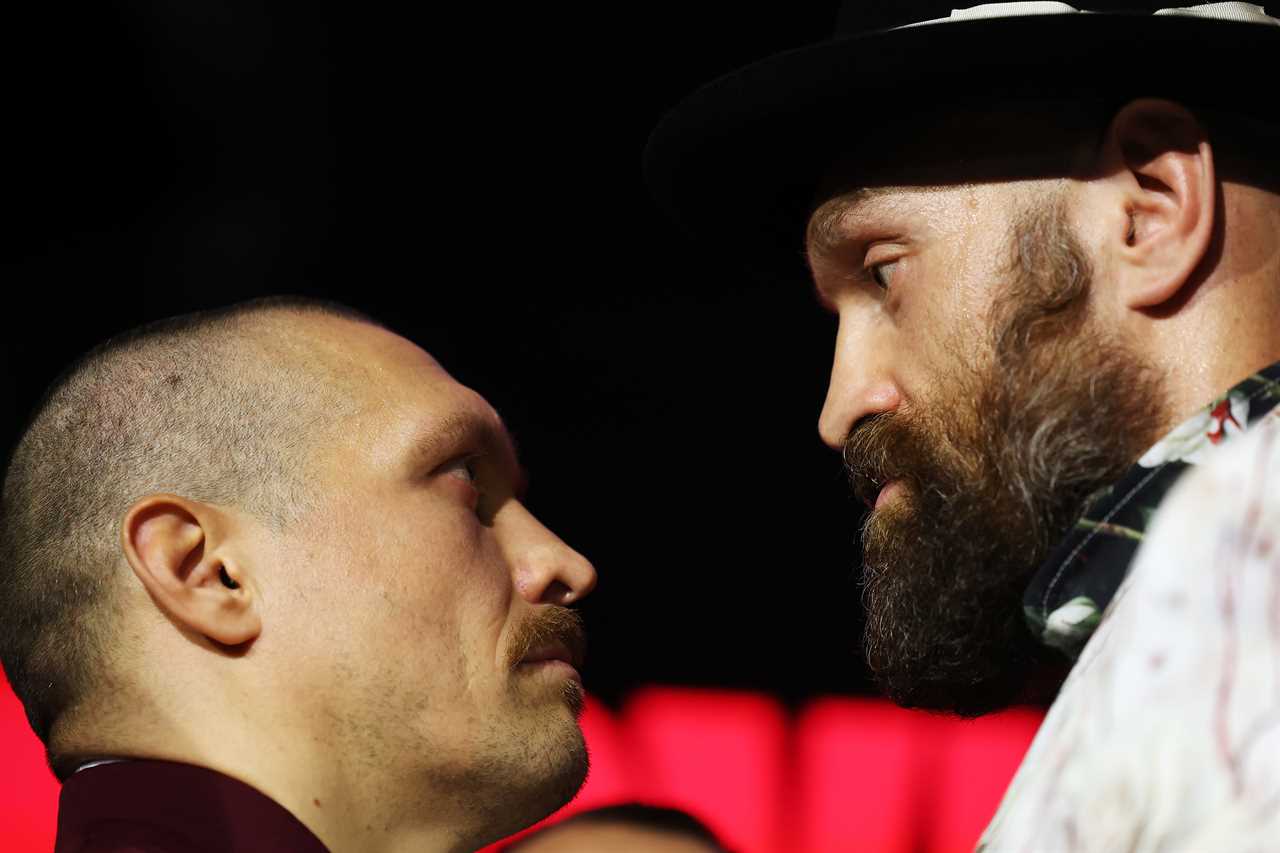 Tyson Fury and Oleksandr Usyk Clash in Intense Stare Down
