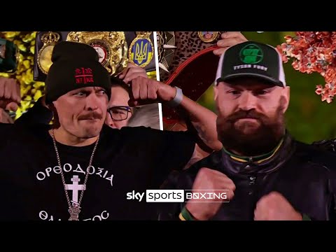 Oleksandr Usyk and Tyson Fury WEIGH IN ahead of rematch ⚖