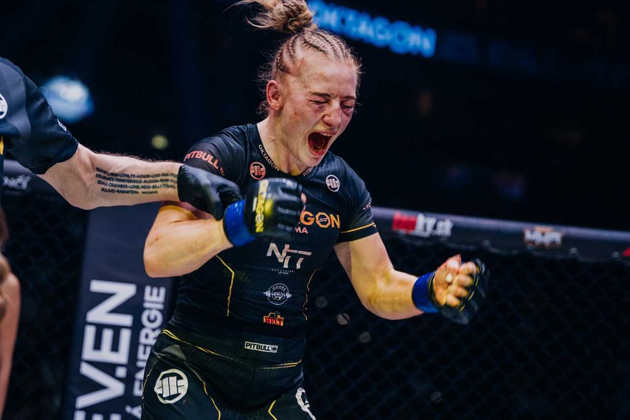 MMA Star Cecilie Bolander Breaks Down in Tears After Winning Title Fight in Illegal Sport