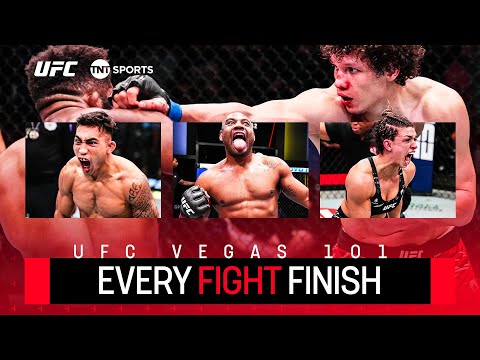 EVERY FINISH from UFC Vegas 101 🤯 Head Kicks & Vicious Hooks 🔥 UFC Fight Night Highlights