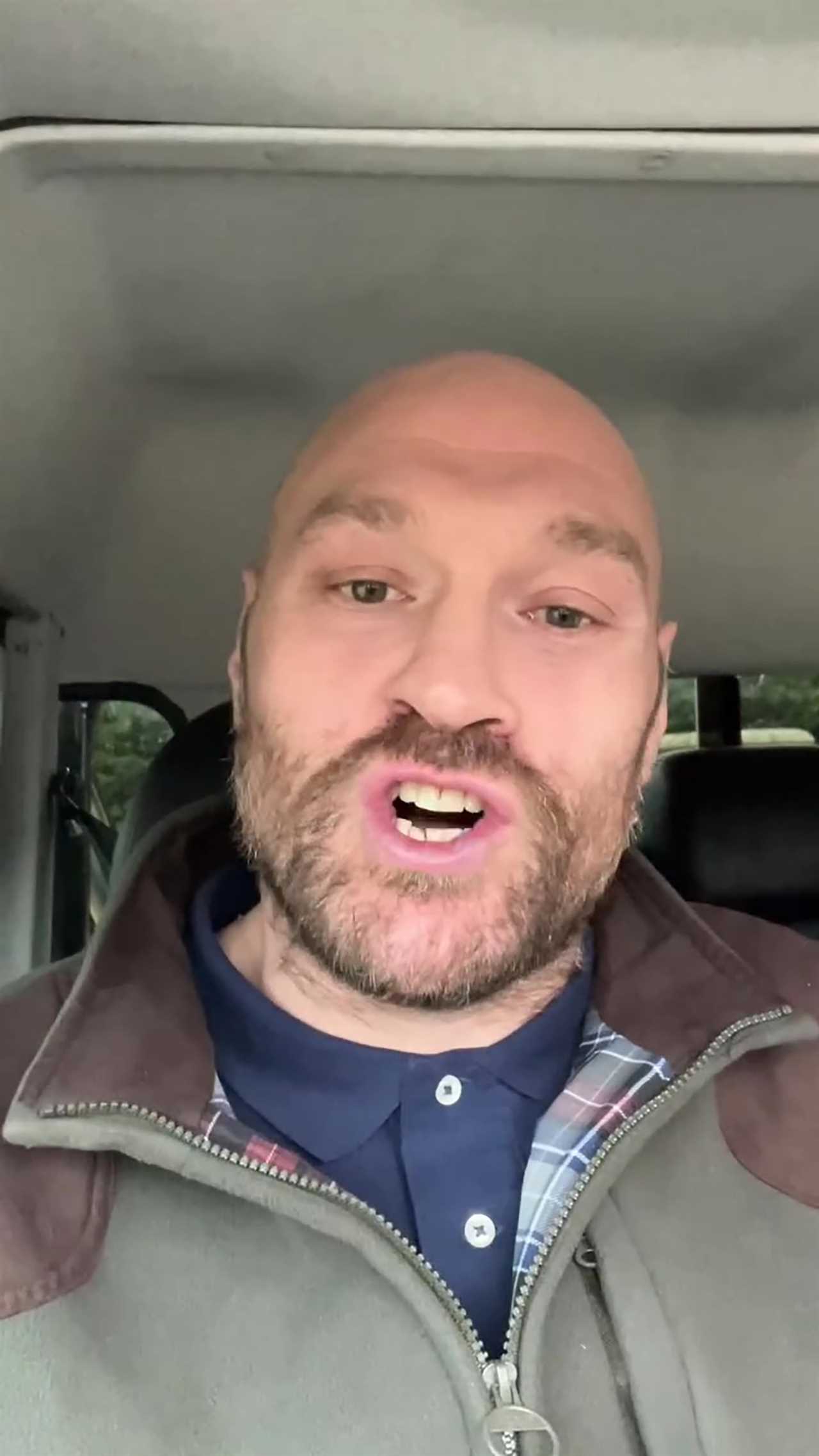 Tyson Fury appears to announce retirement from boxing on Instagram
