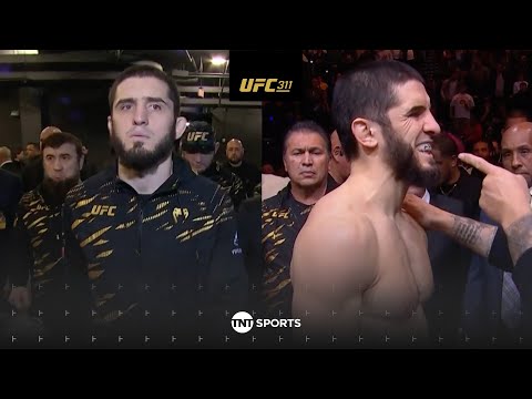 ICE COLD ENTRANCE! 🥶 UFC pound-for-pound king Islam Makhachev walks out ahead of #UFC311
