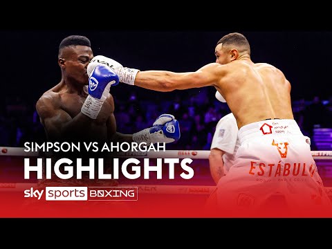 THRILLING STOPPAGE! Callum Simpson vs Elvis 'The Soldier' Ahorgah Highlights