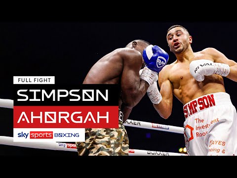 FULL FIGHT! Callum Simpson vs Elvis Ahorgah 👊  Commonwealth Title Fight