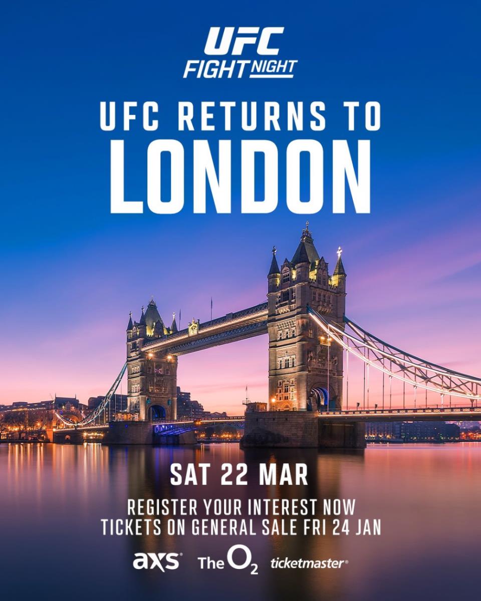 UFC London Card Adds Explosive Battle of Britain