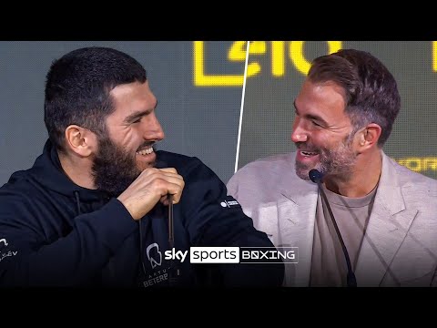 You give me opponents, I BEAT THEM! 😂 HILARIOUS exchange between Artur Beterbiev & Eddie Hearn