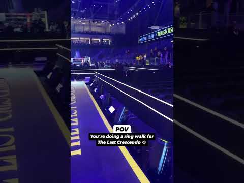 POV: You’re doing a ring walk at The Last Crescendo 👁️