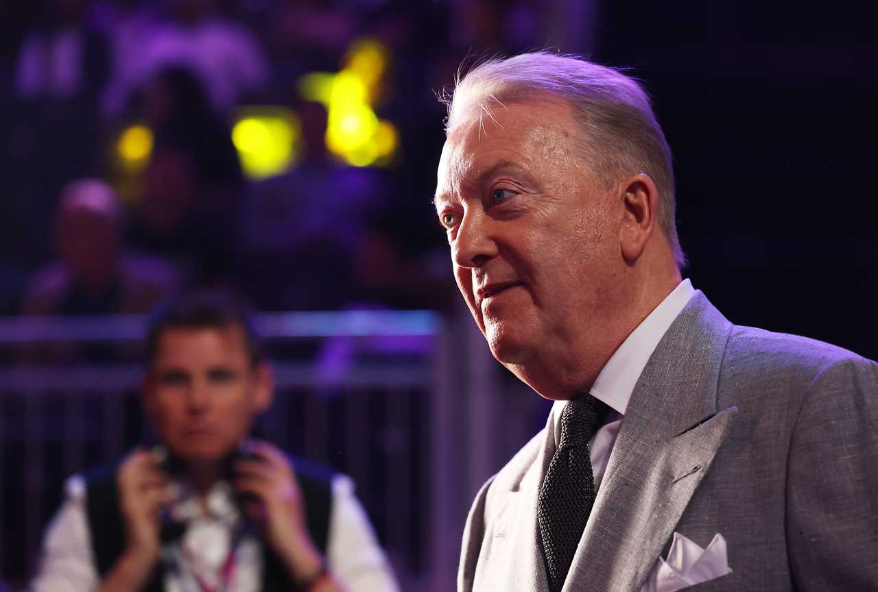 ‘He’s busted his hand’ – Frank Warren reveals star fought with BROKEN HAND in controversial fight fans called ‘rigged’