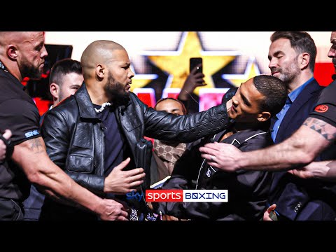 Chris Eubank Jr SLAPS Conor Benn with an EGG after fiery press conference!! 🤬