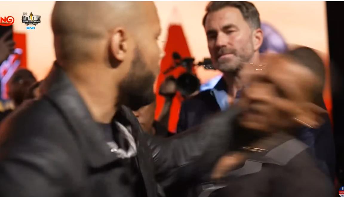 Chris Eubank Jr Slaps Conor Benn with an EGG in Explosive Face-Off