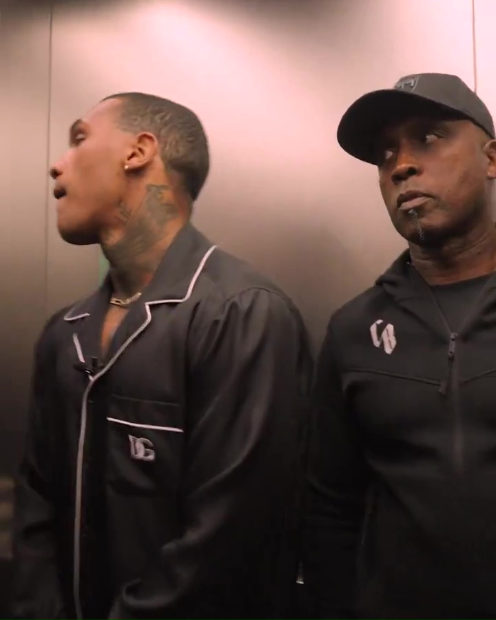 Tense moment Chris Eubank Jr and Conor Benn kept apart by security in lift at fiery press conference