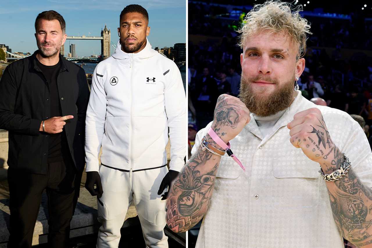 Eddie Hearn reveals Anthony Joshua's response to Jake Paul fight challenge