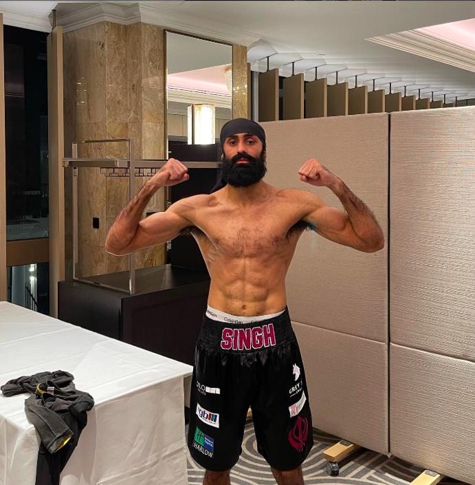Trailblazing Boxer Inder Bassi Takes a Stand for Sikh Fighters and Gears Up for Epic Showdown at Iconic Football Stadium