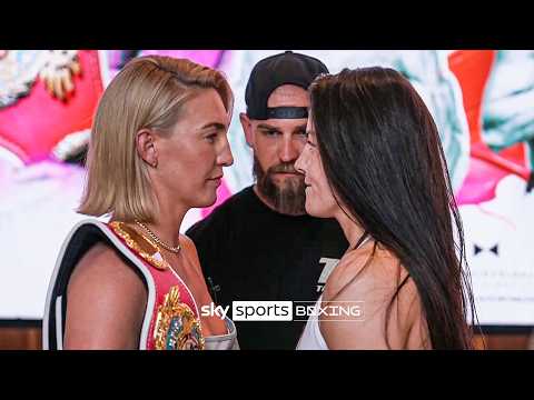 Mind games between Mikaela Mayer & Sandy Ryan as boxers face-off