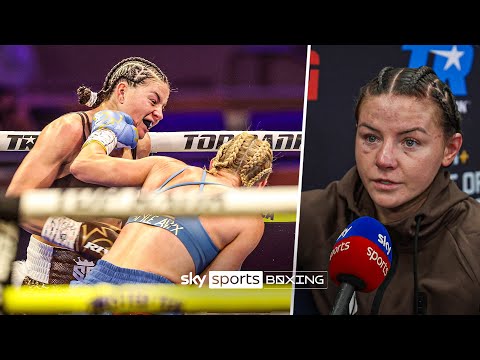 It's still hard to take 💔 Sandy Ryan on rematch loss to Mikaela Mayer  🥊