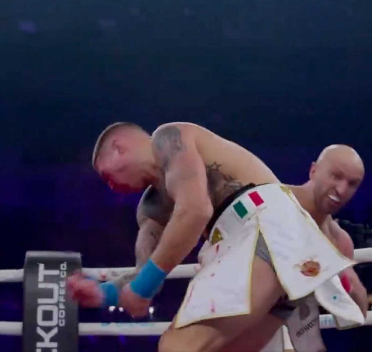 Boxer Left Shaking on the Floor After Brutal KO