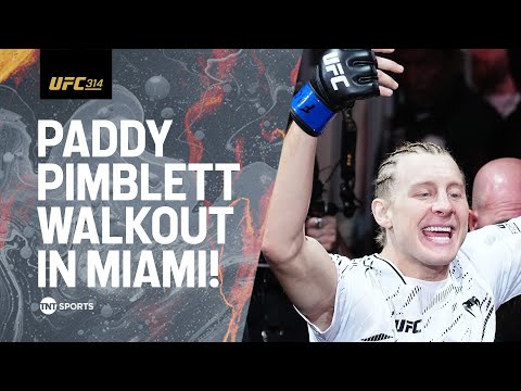 UFC 314: Paddy 'The Baddy' Pimblett walkout at the Kaseya Center in Miami 😮‍💨 #UFC314