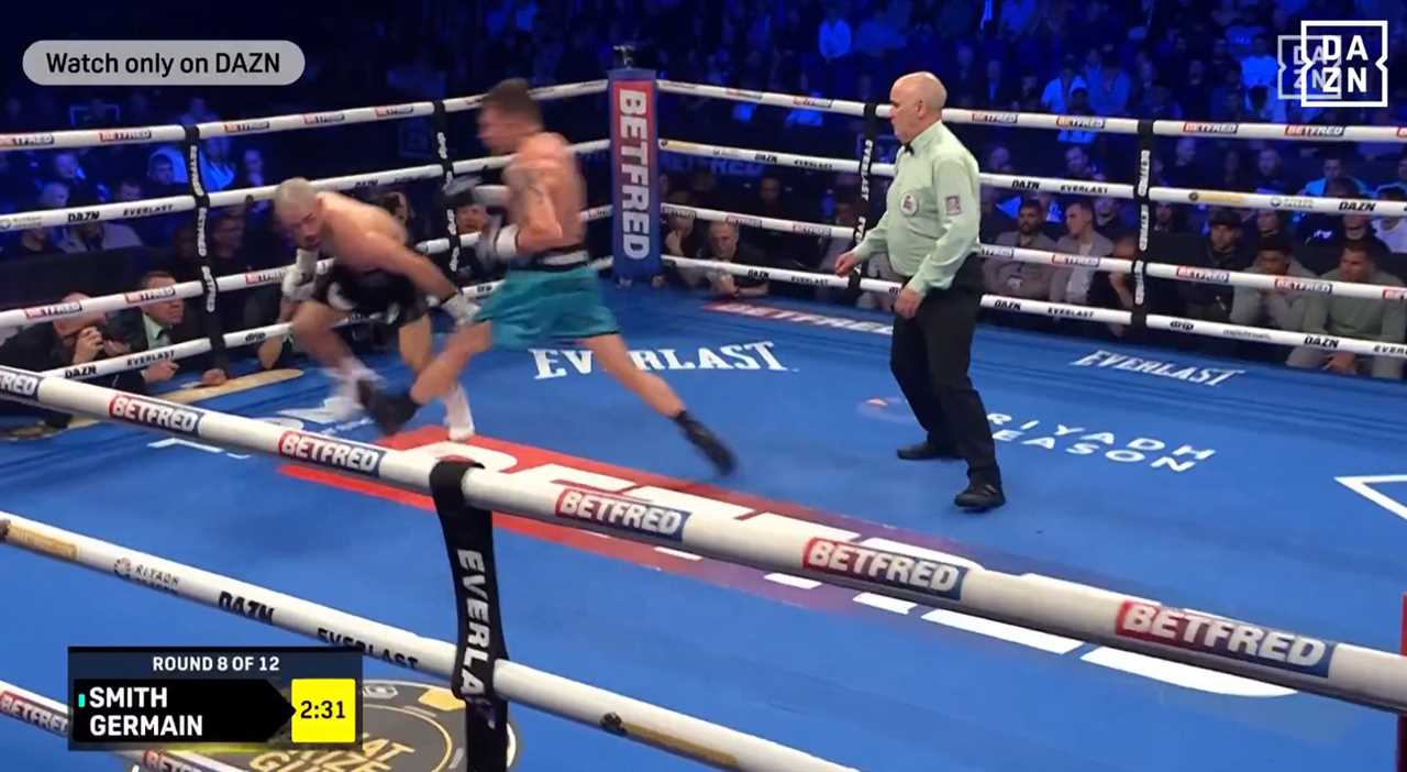 EXCLUSIVE: DALTON SMITH SENDS OPPONENT MATHIEU GERMAIN FLYING IN BOXING RING DRAMA!