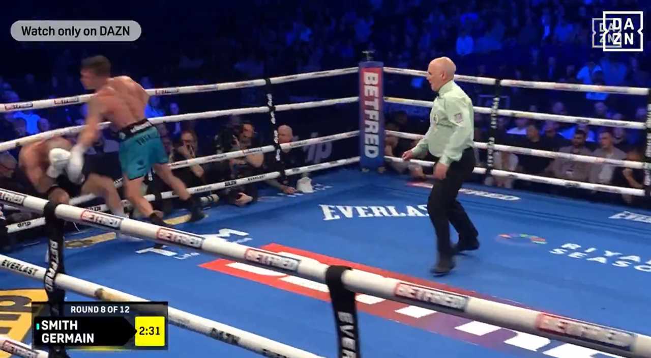 EXCLUSIVE: DALTON SMITH SENDS OPPONENT MATHIEU GERMAIN FLYING IN BOXING RING DRAMA!