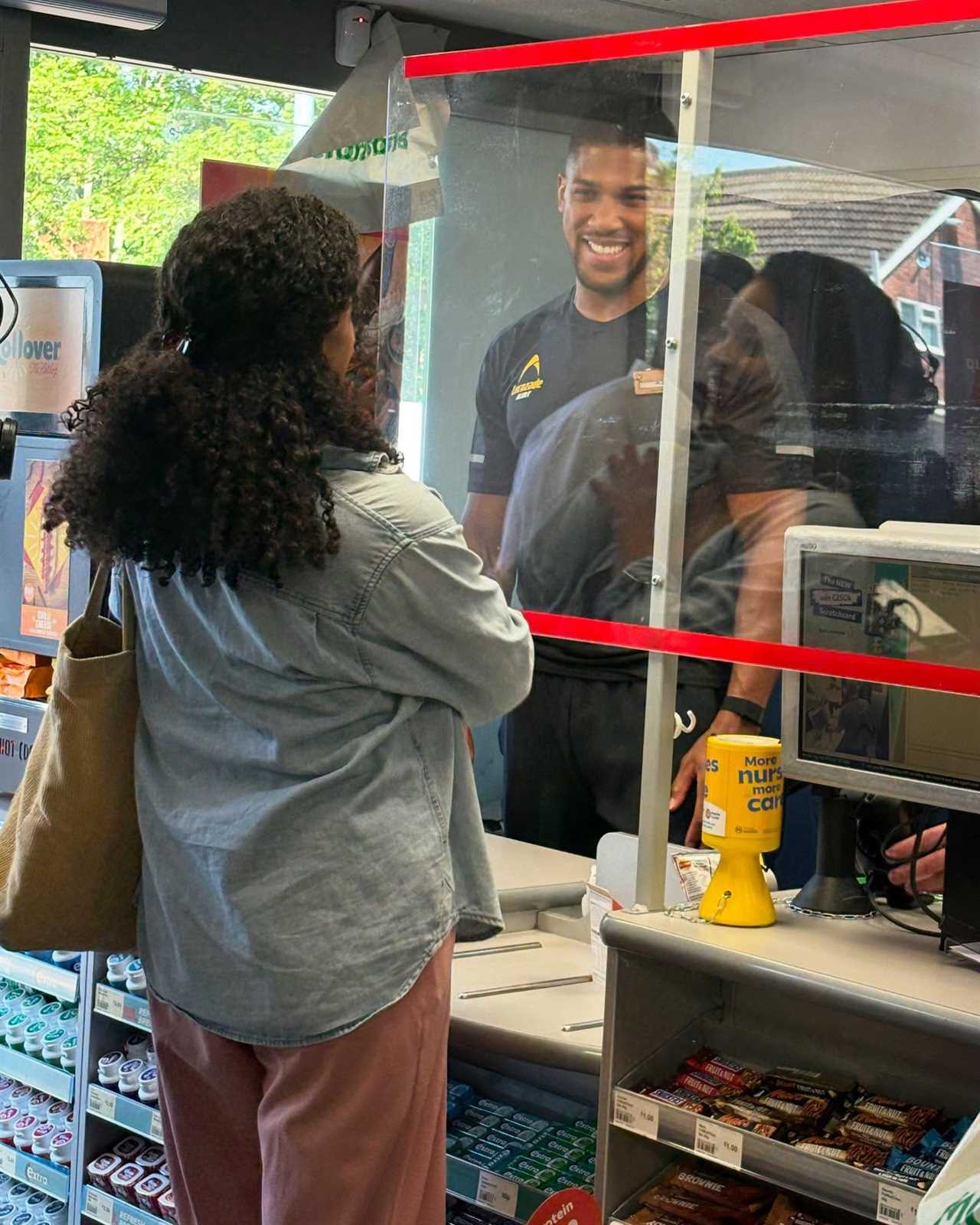 EXCLUSIVE: Knockout Shock! Anthony Joshua Rings Up Customers at Morrisons Till!