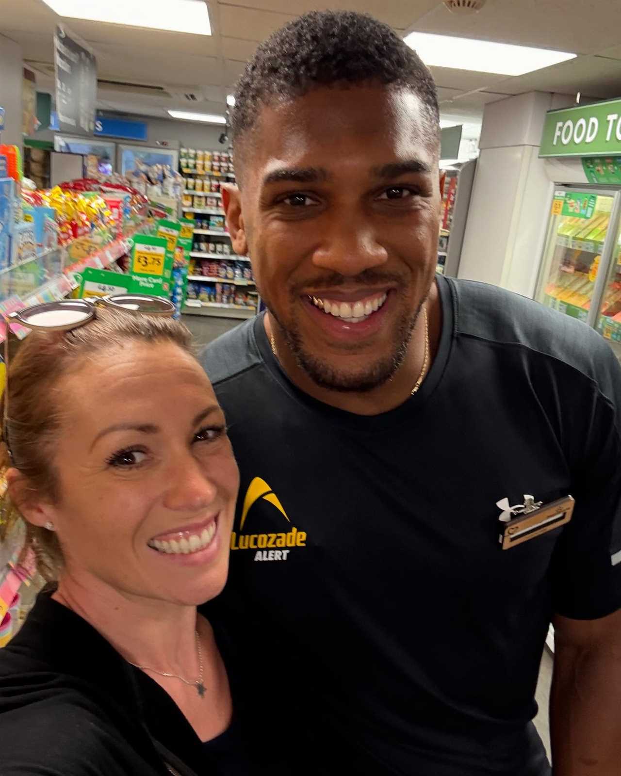 EXCLUSIVE: Knockout Shock! Anthony Joshua Rings Up Customers at Morrisons Till!
