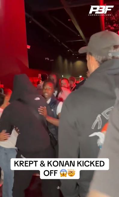 EXCLUSIVE: Krept & Konan Kicked Out of Misfits Boxing Match in Chaotic Brawl!