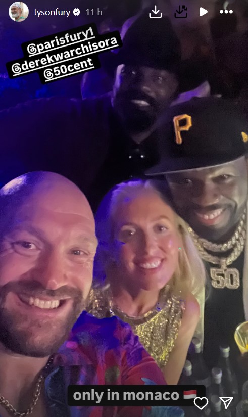 EXCLUSIVE: Tyson Fury and Paris's Monaco Madness with 50 Cent, Derek Chisora, and More!