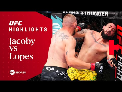 FEROCIOUS KNOCKOUT! 🔥  Dustin Jacoby vs Bruno Lopes  UFC Fight Night Highlights