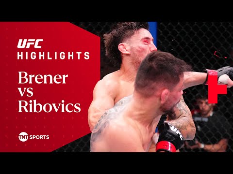 FIGHT OF THE NIGHT! 🔥  Elves Brener vs Esteban Ribovics  UFC Fight Night Highlights